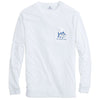 Skelejack Glow in the Dark Long Sleeve Tee in White by Southern Tide - Country Club Prep