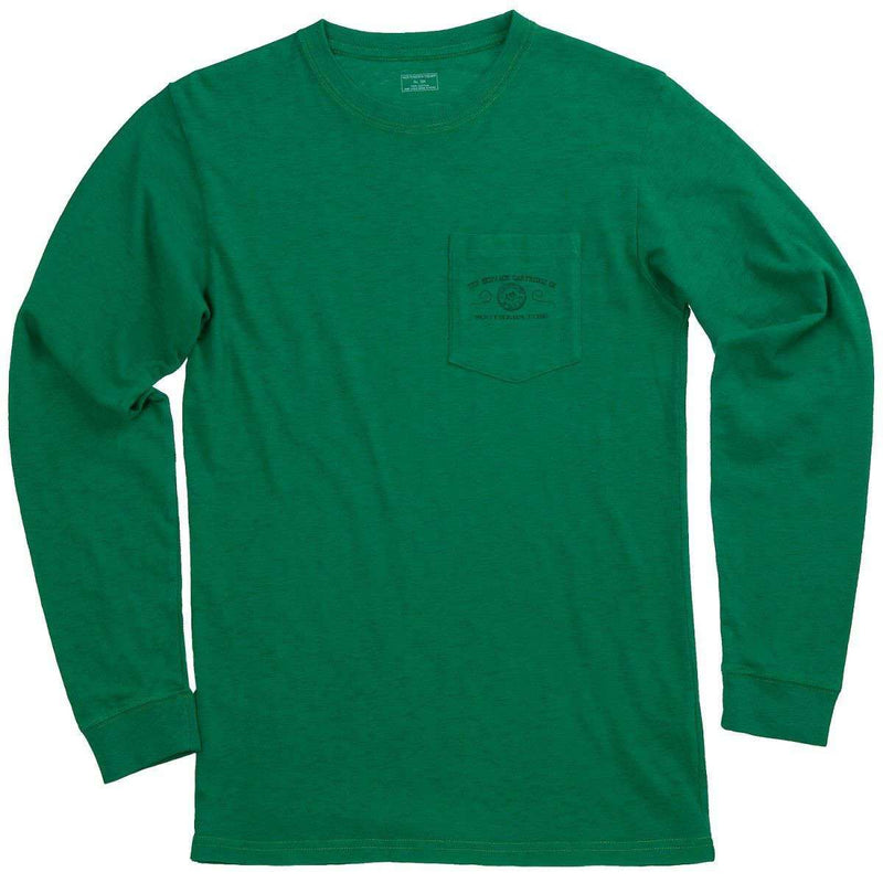 Skipjack Cartridge Co. Long Sleeve T-Shirt in Double Ought Green by Southern Tide - Country Club Prep