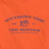 Skipjack Front Print Tee Shirt in Orange Sky by Southern Tide - Country Club Prep