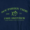 Skipjack Front Print Tee Shirt in True Navy by Southern Tide - Country Club Prep