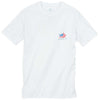 Skipjack Nation Tee Shirt in Classic White by Southern Tide - Country Club Prep