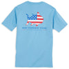 Skipjack Nation Tee Shirt in Ocean Channel by Southern Tide - Country Club Prep