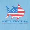 Skipjack Nation Tee Shirt in Ocean Channel by Southern Tide - Country Club Prep