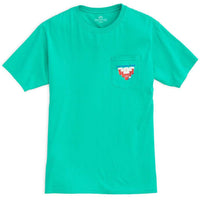 Skipjack Re-Rack Tee Pocket Tee in Tropical Palm by Southern Tide - Country Club Prep