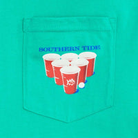 Skipjack Re-Rack Tee Pocket Tee in Tropical Palm by Southern Tide - Country Club Prep