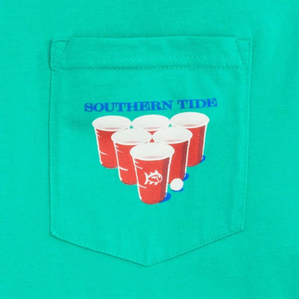 Skipjack Re-Rack Tee Pocket Tee in Tropical Palm by Southern Tide - Country Club Prep