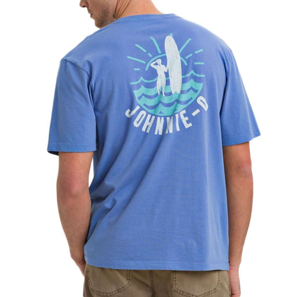 Sondowner Tee Shirt in Shade Blue by Johnnie-O - Country Club Prep