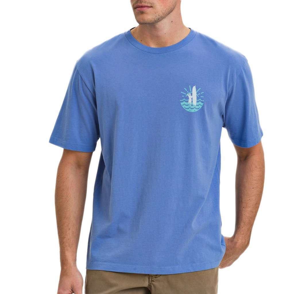 Sondowner Tee Shirt in Shade Blue by Johnnie-O - Country Club Prep