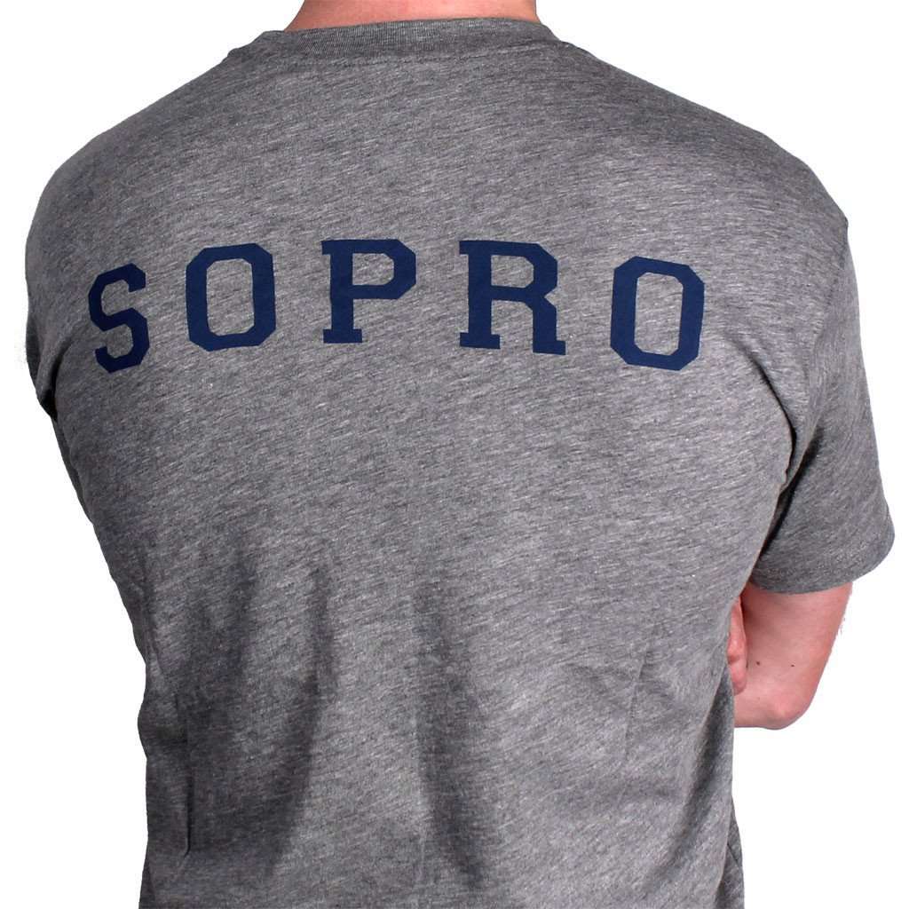 SOPRO Tee in Grey by Southern Proper - Country Club Prep