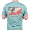 South Carolina SPC State Lines Tee in Ocean Green by Southern Point Co. - Country Club Prep