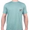 South Carolina SPC State Lines Tee in Ocean Green by Southern Point Co. - Country Club Prep