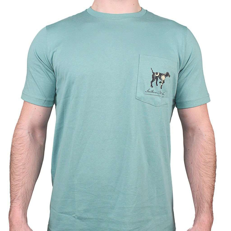 South Carolina SPC State Lines Tee in Ocean Green by Southern Point Co. - Country Club Prep