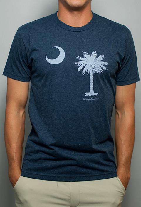 South Carolina State Pride Vintage Tee in Faded Blue by Rowdy Gentleman - Country Club Prep