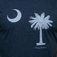 South Carolina State Pride Vintage Tee in Faded Blue by Rowdy Gentleman - Country Club Prep