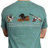 Southern Essentials "Duck Hunt" Short Sleeve Pocket Tee in Light Green by Live Oak - Country Club Prep