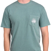 Southern Essentials "Men's Essentials" Short Sleeve Pocket Tee in Light Green by Live Oak - Country Club Prep
