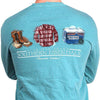 Southern Essentials "Mountain Weekend" Long Sleeve Pocket Tee in Seafoam by Live Oak - Country Club Prep