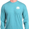 Southern Essentials "Mountain Weekend" Long Sleeve Pocket Tee in Seafoam by Live Oak - Country Club Prep