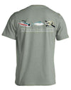 Southern Essentials "Salt Fishing Essentials" Short Sleeve Pocket Tee in Sandstone by Live Oak - Country Club Prep