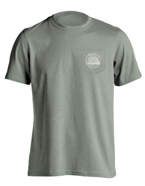 Southern Essentials "Salt Fishing Essentials" Short Sleeve Pocket Tee in Sandstone by Live Oak - Country Club Prep