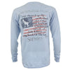 Southern Pledge Long Sleeve Tee Shirt in Chalky Blue by Southern Fried Cotton - Country Club Prep