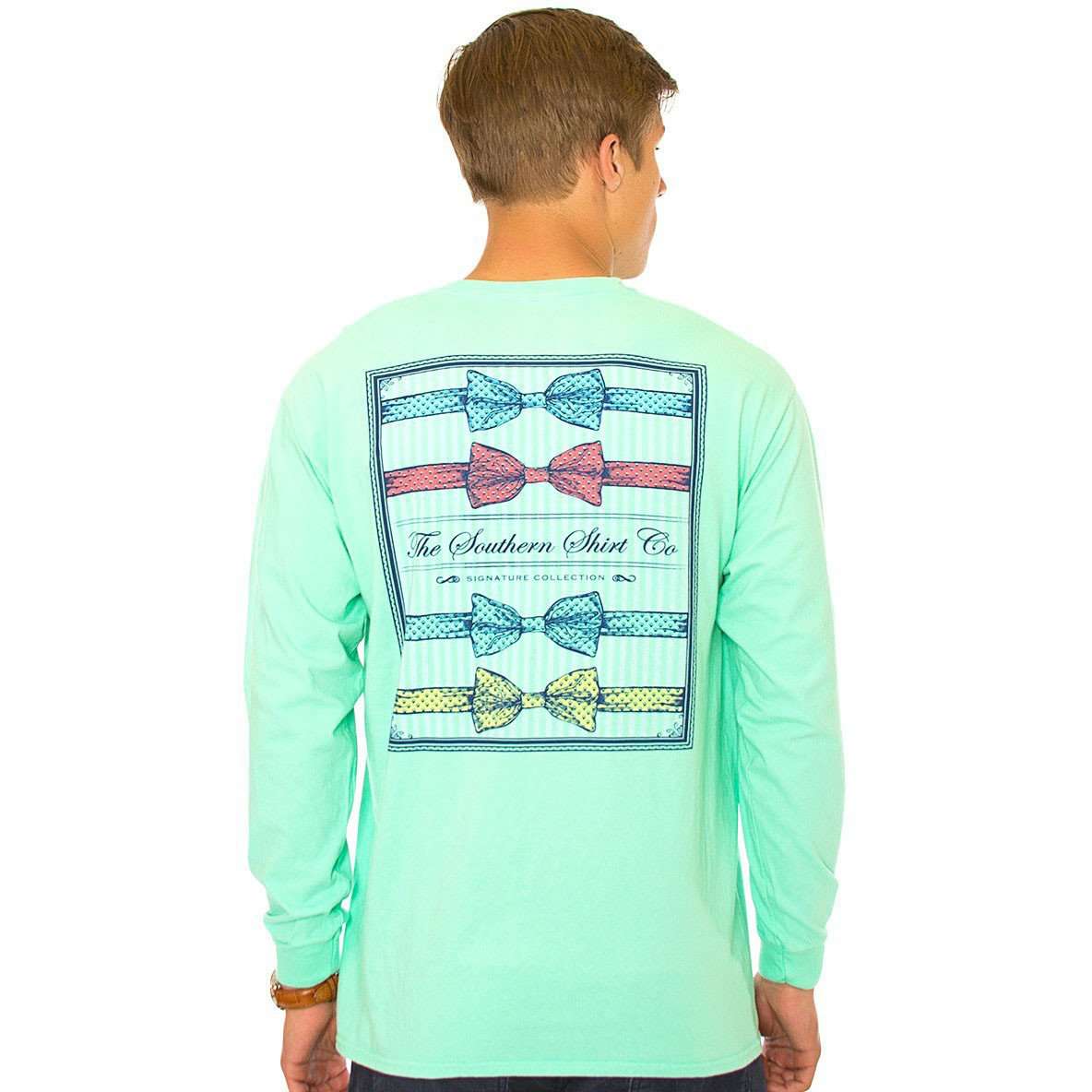 Southern Prep Long Sleeve Tee in Mint Green by The Southern Shirt Co. - Country Club Prep