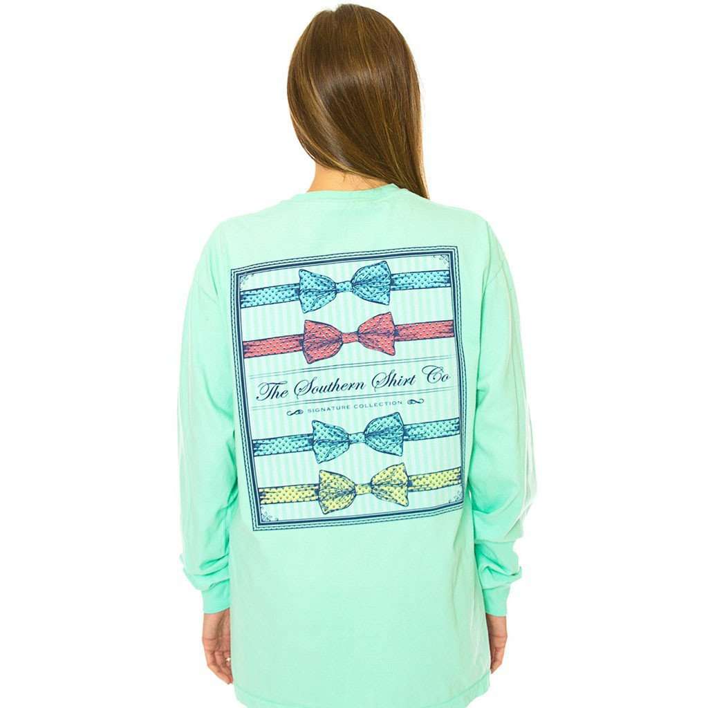 Southern Prep Long Sleeve Tee in Mint Green by The Southern Shirt Co. - Country Club Prep