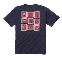 Southern Stamp Tee in Navy by Southern Proper - Country Club Prep