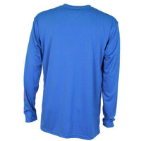 Spangled Long Sleeve Sun Shirt in Royal Blue by AFTCO - Country Club Prep