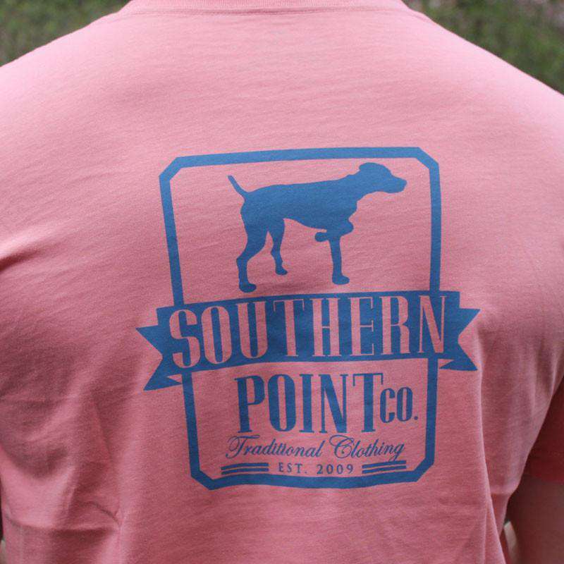 SPC Logo Tee in Lobster Red by Southern Point Co. - Country Club Prep