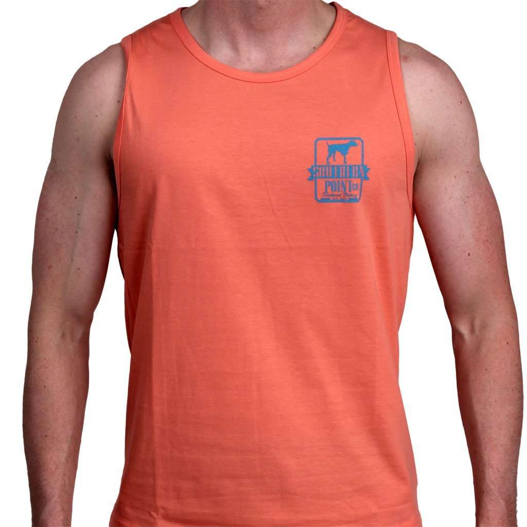 SPC Signature Logo Tank in Orange by Southern Point Co. - Country Club Prep