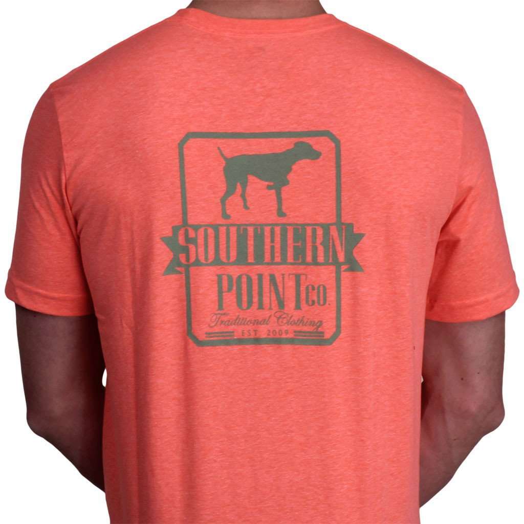 SPC Signature Logo Tee in Coral by Southern Point Co. - Country Club Prep