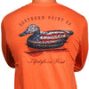 SPC Signature Long Sleeve Flag Decoy Tee in Red Orange by Southern Point Co. - Country Club Prep