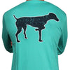 SPC Signature Long Sleeve Vintage Logo Tee in Navy & Teal by Southern Point Co. - Country Club Prep