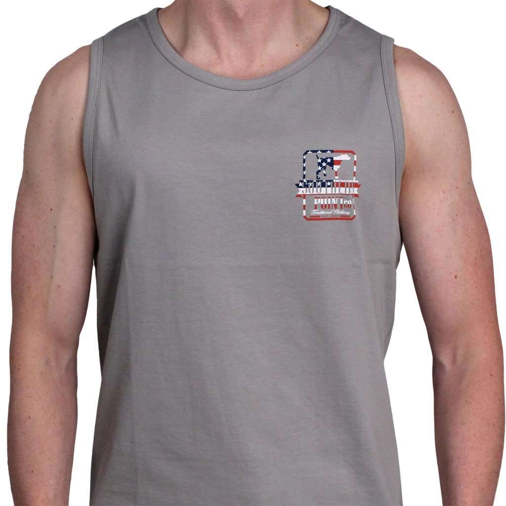 Southern Point SPC Signature USA Logo Tank in Grey – Country Club Prep