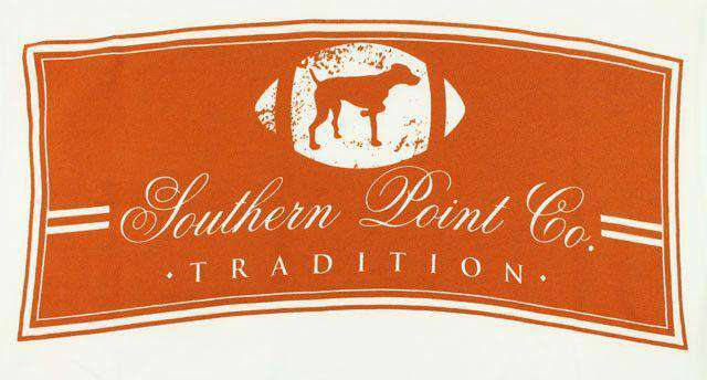 SPC Tradition Tee in Burnt Orange and White by Southern Point Co. - Country Club Prep