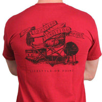 SPC Tradition Tee in Garnet and Black by Southern Point Co. - Country Club Prep
