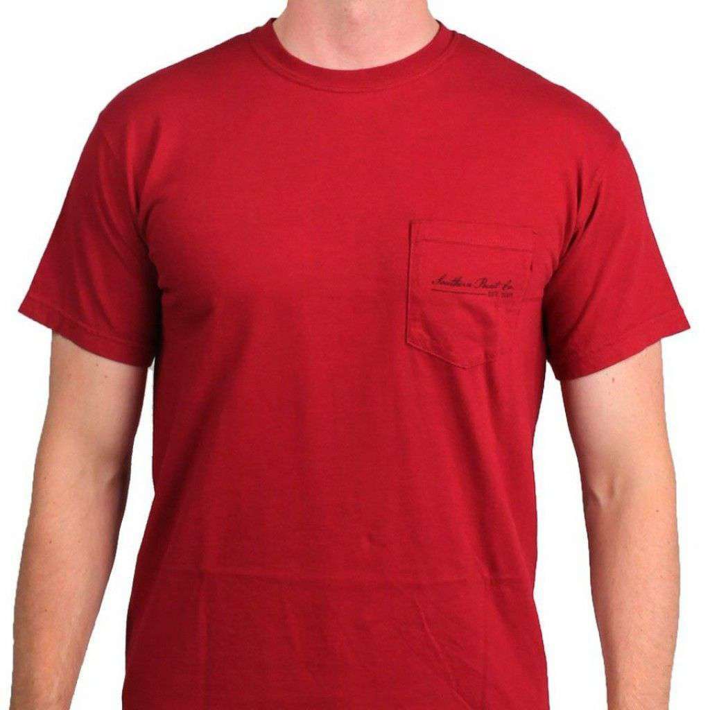 SPC Tradition Tee in Garnet and Black by Southern Point Co. - Country Club Prep
