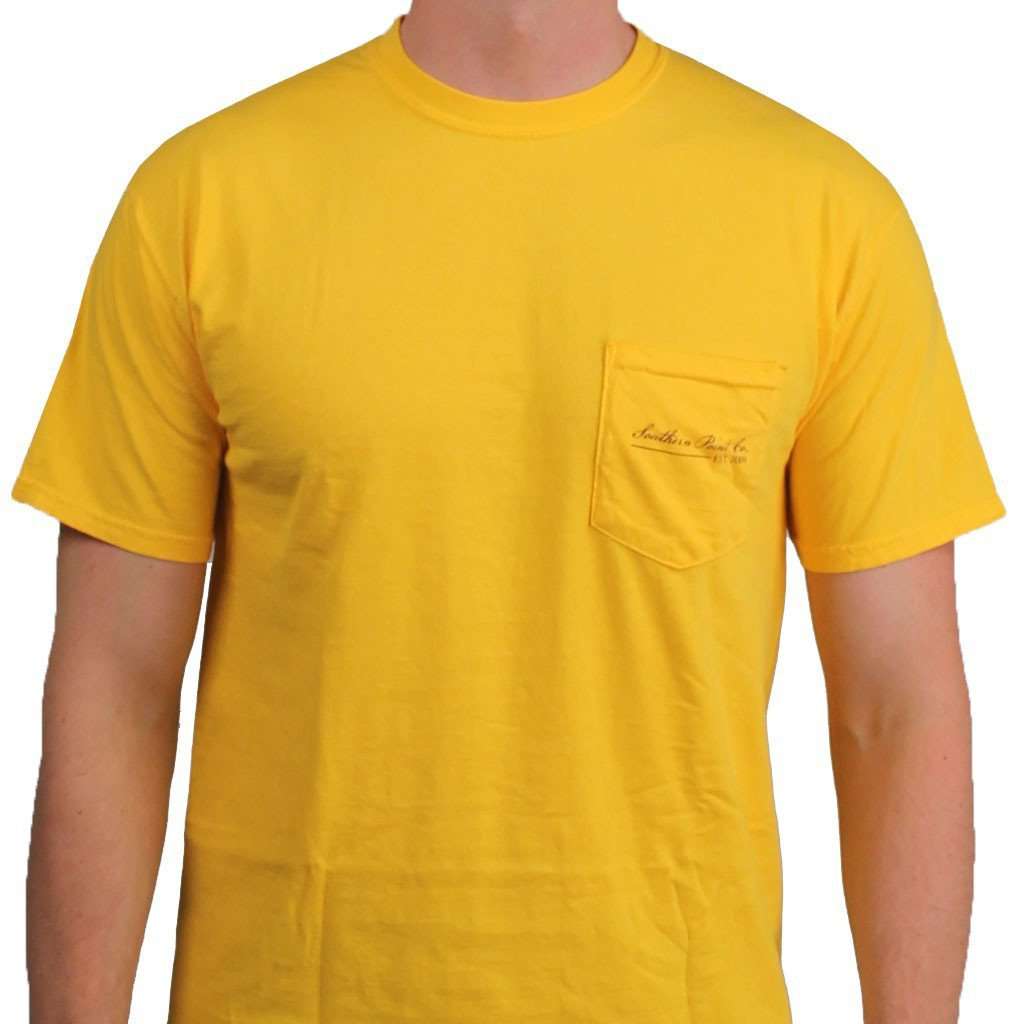 SPC Tradition Tee in Gold and Purple by Southern Point Co. - Country Club Prep