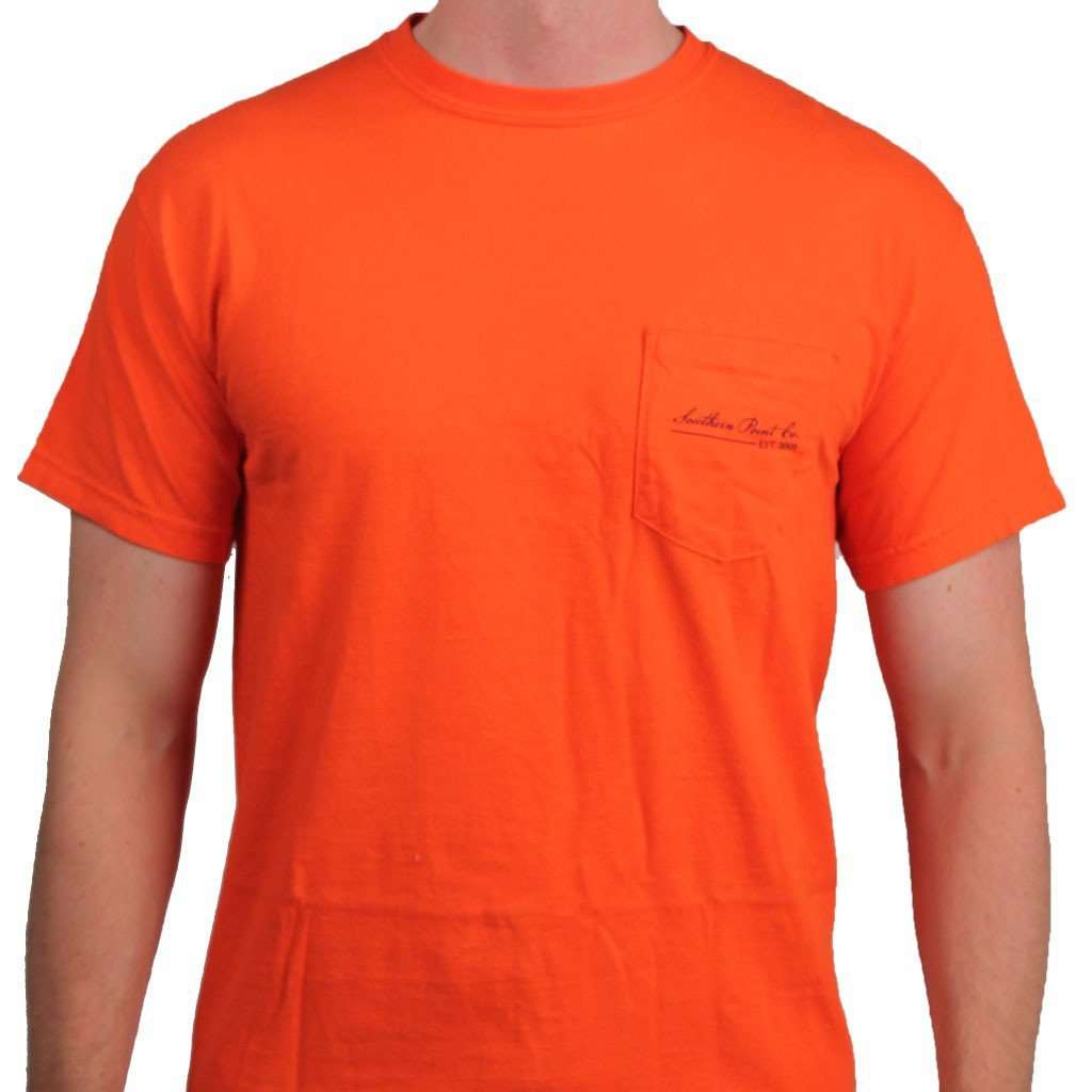 SPC Tradition Tee in Orange and Blue by Southern Point Co. - Country Club Prep