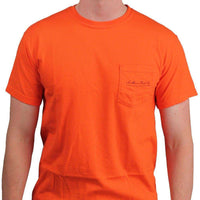SPC Tradition Tee in Orange and Navy by Southern Point Co. - Country Club Prep