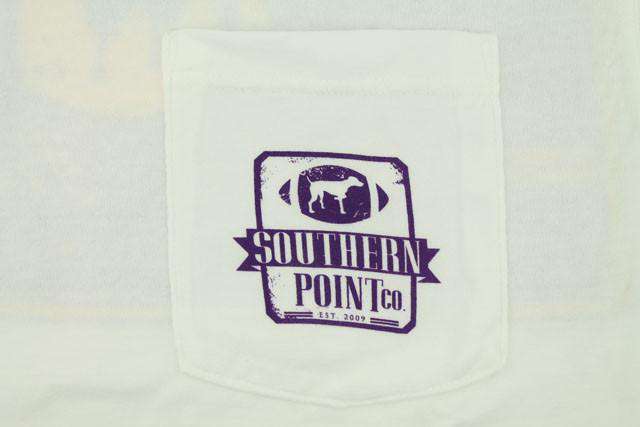 SPC Tradition Tee in Purple and Gold by Southern Point Co. - Country Club Prep