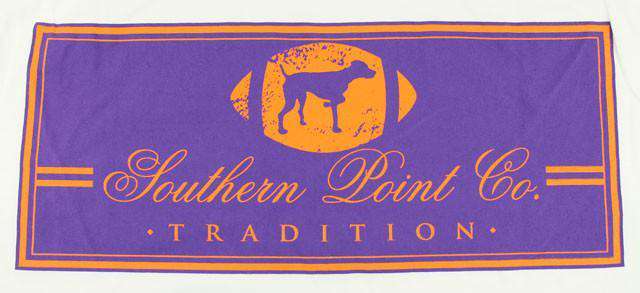 SPC Tradition Tee in Purple and Orange by Southern Point Co. - Country Club Prep