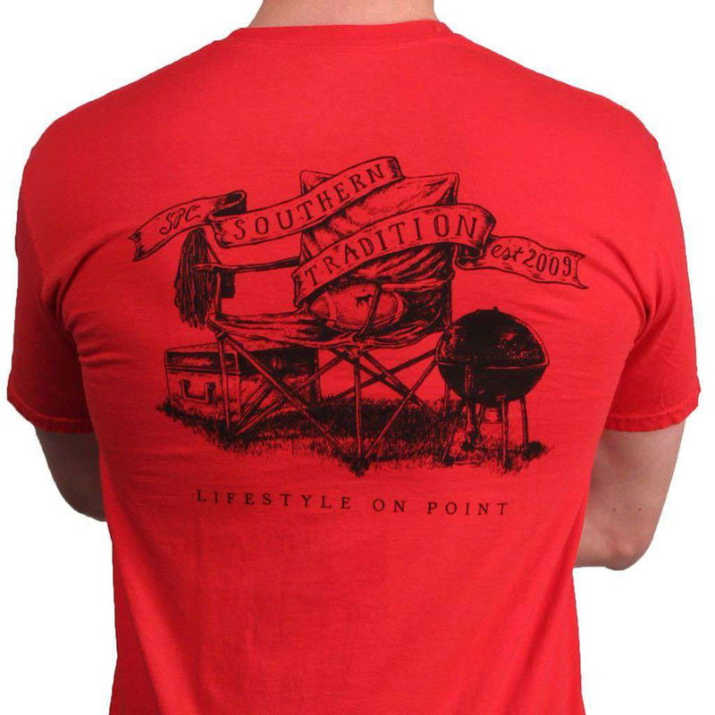 SPC Tradition Tee in Red and Black by Southern Point Co. - Country Club Prep