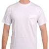SPC Tradition Tee in White and Blaze Orange by Southern Point Co. - Country Club Prep