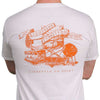 SPC Tradition Tee in White and Burnt Orange by Southern Point Co. - Country Club Prep
