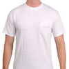 SPC Tradition Tee in White and Burnt Orange by Southern Point Co. - Country Club Prep