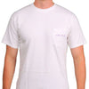 SPC Tradition Tee in White and Purple by Southern Point Co. - Country Club Prep