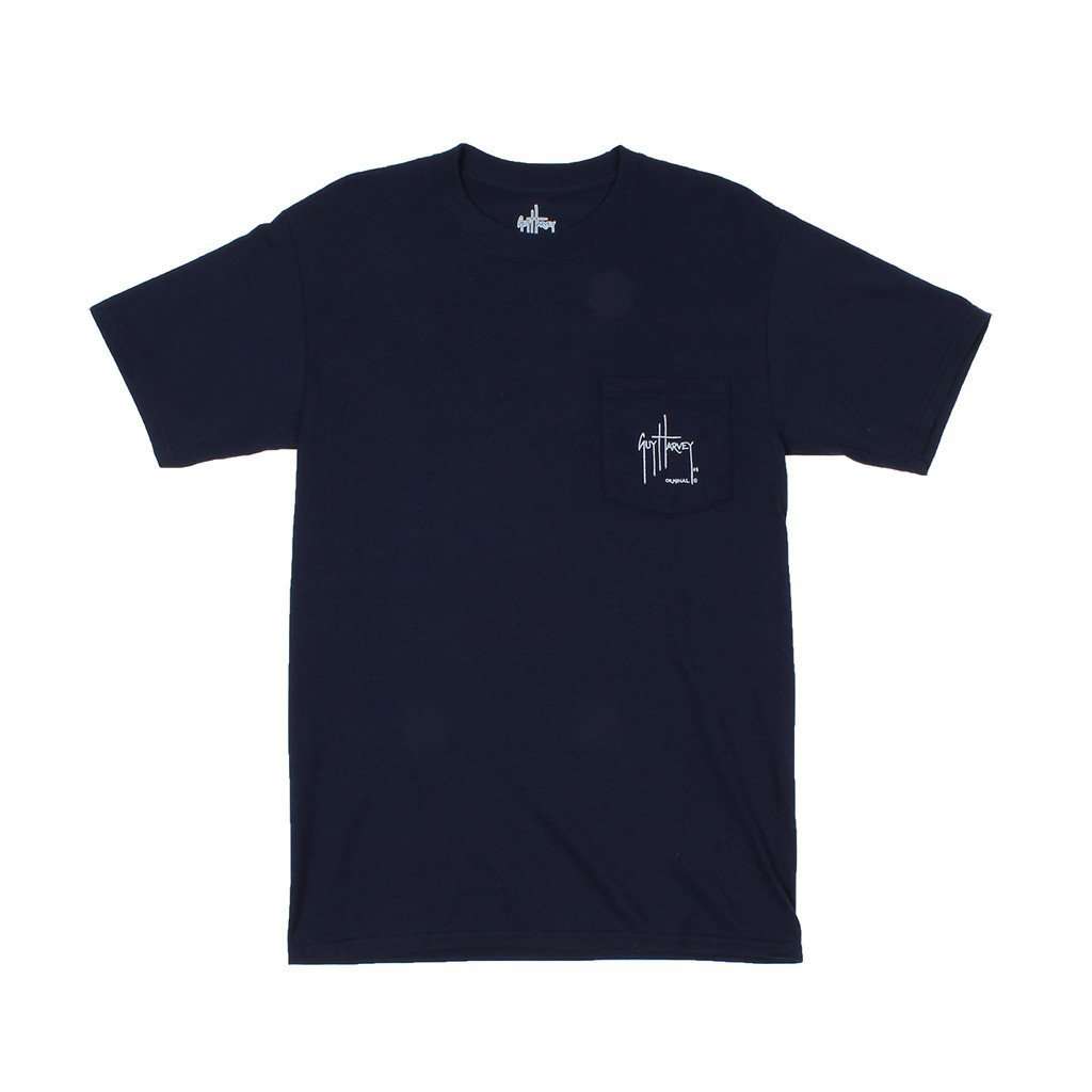 Speckles Tee in Navy by Guy Harvey - Country Club Prep