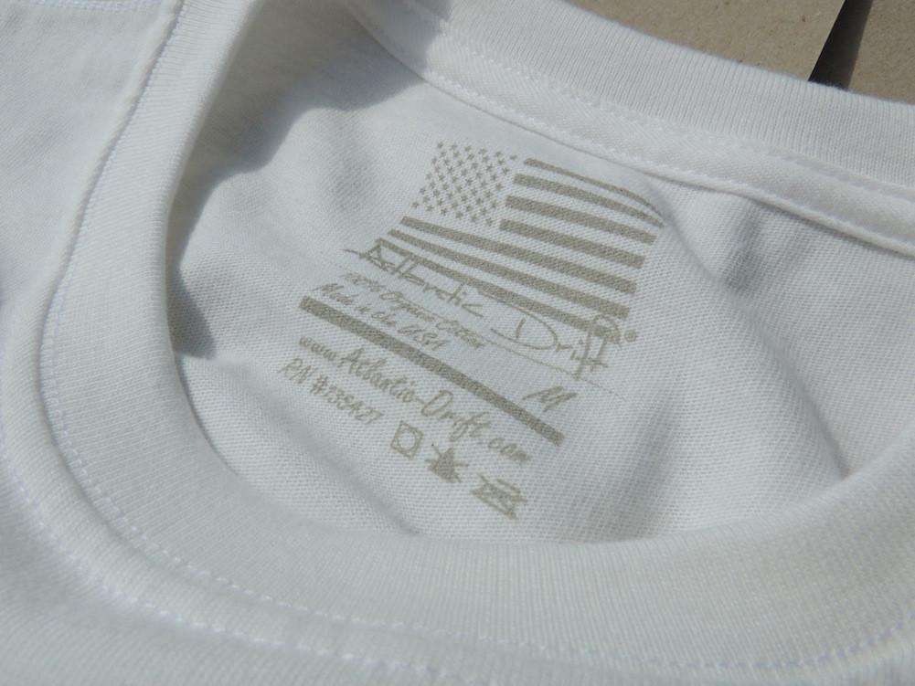 Sportfisher Pocket Tee in White by Atlantic Drift - Country Club Prep